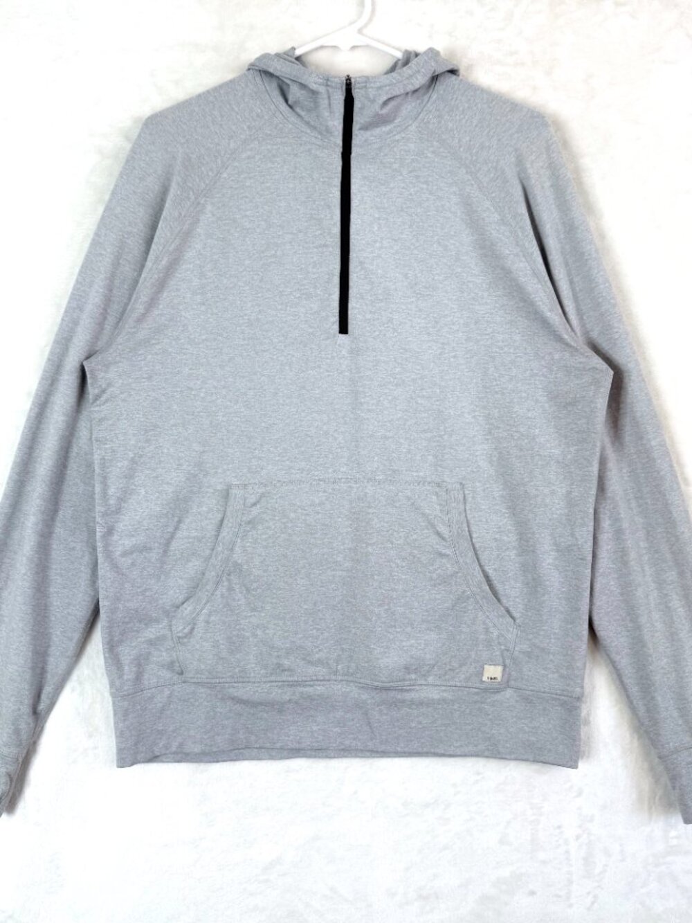 VUORI Ponto Performance Half Zip Sweatshirt Hoodie Jacket Mens M Gray